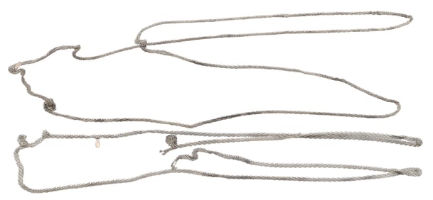 Two Tiffany & Co. Elsa Peretti Silver Mesh Necklaces