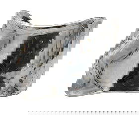 Tiffany & Co. Sterling Silver Bone Cuff by Elsa Peretti: Tiffany & Co. Sterling Silver Bone Cuff by Elsa Peretti 4.0 t.oz, diameter 2 1/4 inches