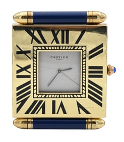 Cartier Gilt Desk Clock