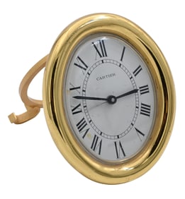 Cartier Gilt Desk Clock