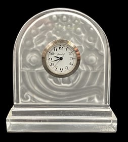 Baccarat Crystal Desk Clock