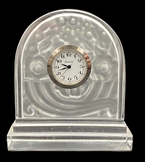 Baccarat Crystal Desk Clock (1 of 3)