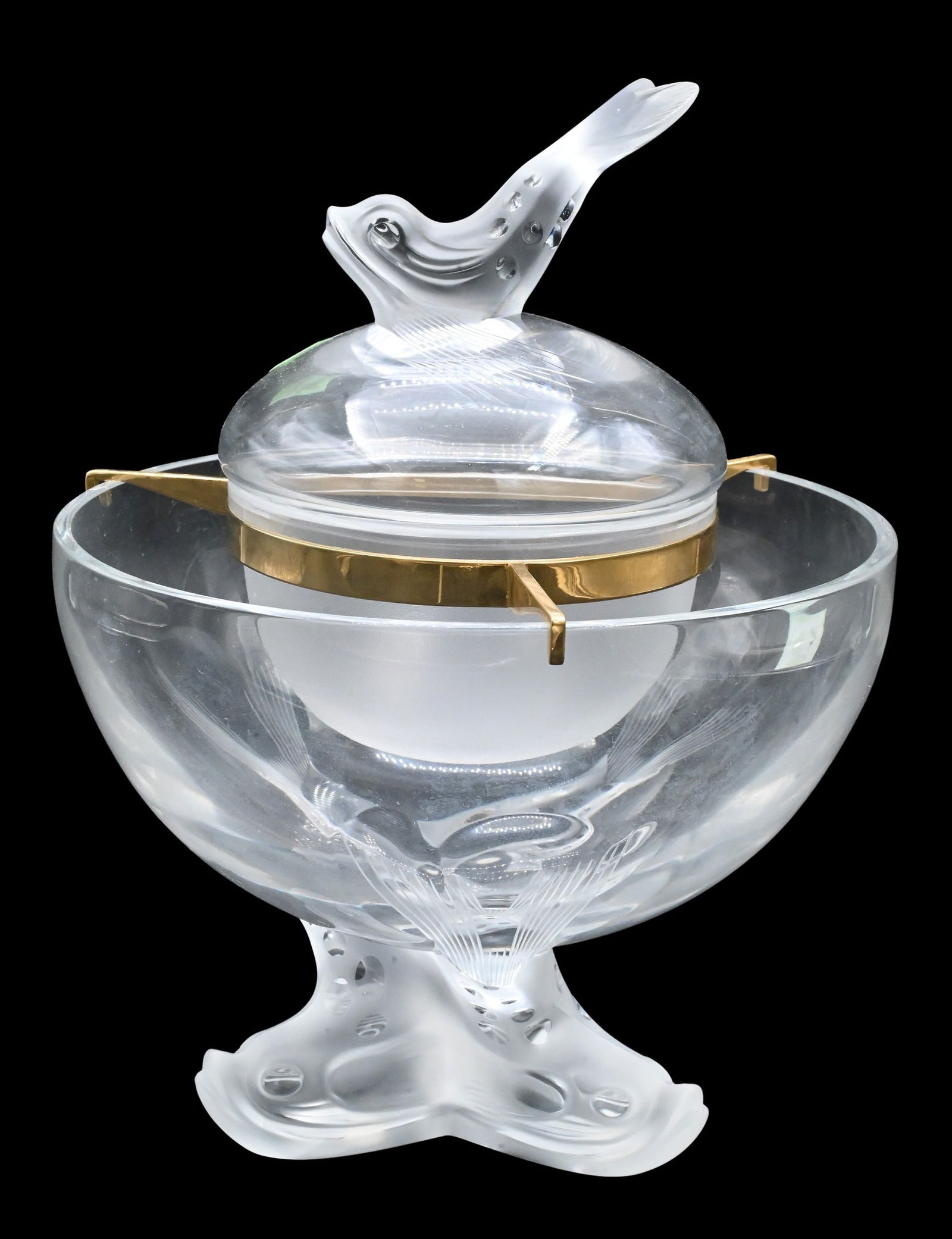 Lalique "Igor" Crystal Caviar Server (1 of 5)