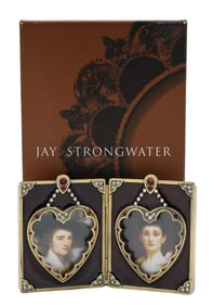 Jay Strongwater Enameled Double Portrait Frame