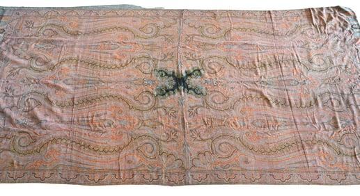 Pair of Kashmiri-Style Wool Paisley Shawls