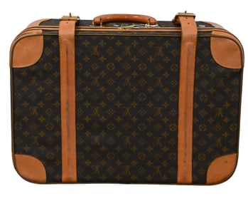 Louis Vuitton Double Strap Leather Suitcase