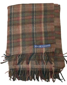 Ralph Lauren Plaid Throw Blanket