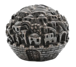 Sam Philipe (Israeli, b. 1956) Sterling Silver Sculpture of Jerusalem