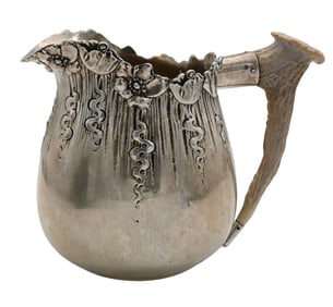 N.G. Wood & Sons repoussé Sterling Silver Pitcher
