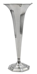 Tiffany & Company Sterling Silver Presentation Trumpet Vase