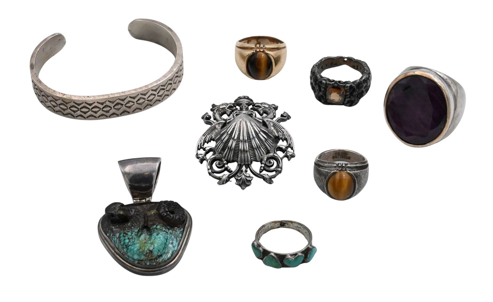 Group of Sterling Silver and Gemstone Jewelry (1 of 6)