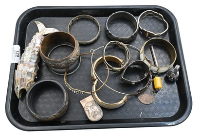 Tray Lot of Costume Jewelry