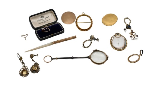 Group of Antique and Vintage Jewelry and Accessories