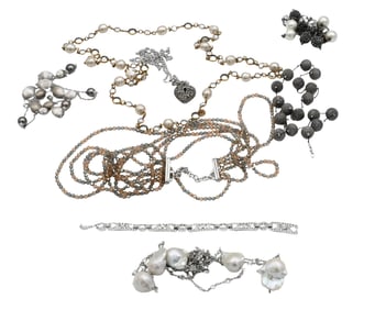 Group of Designer and Costume Necklaces and Bracelets