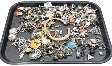 Tray Lot of Costume Jewelry