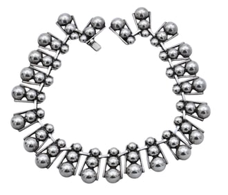 Modernist Sterling Silver Necklace