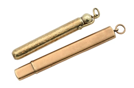 Two 14K Yellow Gold Pencils