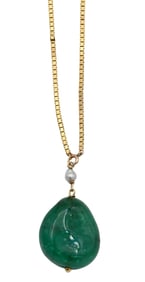 14k Yellow Gold Necklace and Pendant