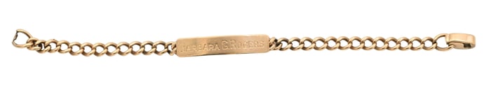 14K Yellow Gold Nameplate Bracelet