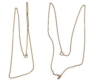 Three 14K Yellow Gold Necklaces