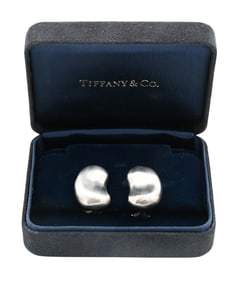 Elsa Peretti for Tiffany & Co. Sterling Silver "Bean" Earrings