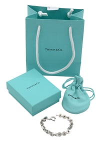 Tiffany & Co. Sterling Silver "1837" Circular Link Bracelet