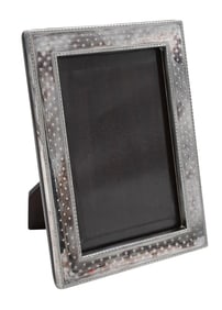 Reed & Barton Lunt Swiss Dot Sterling Silver Picture Frame