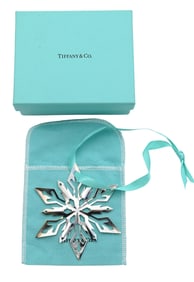 Tiffany & Co. Sterling Silver Snowflake Ornament