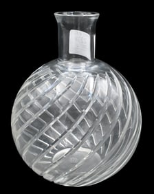 Baccarat French Crystal "Cyclades" Swirl Vase