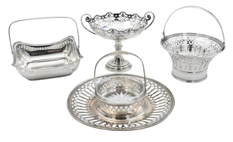 Four Piece Reticulated Sterling Silver Lot