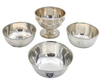 Four Sterling Silver Bowls