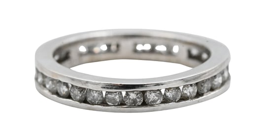 18K White Gold and Diamond Eternity Ring