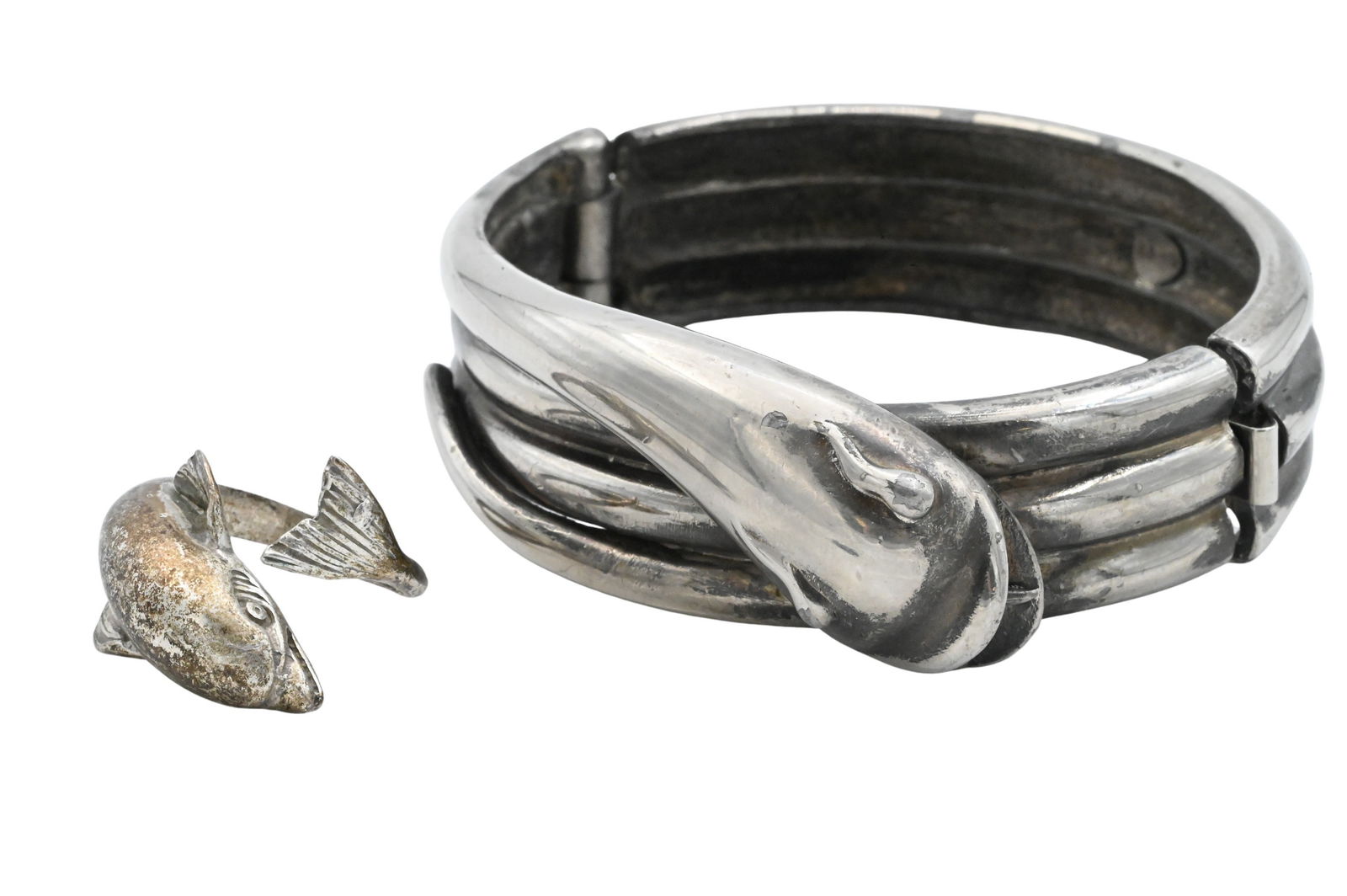 Two Sterling Silver Dolphin Pieces (1 of 3)