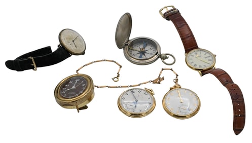 Group of Pocket and Wrist Watches