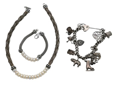 Three Piece Sterling Silver Jewelry Lot