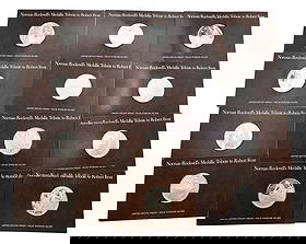 Twelve 1 t.oz. Sterling Silver Franklin Mint Medals (1974): Twelve 1 t.oz. Sterling Silver Franklin Mint Medals (1974) depicting Norman Rockwell's Medallic Tribute to Robert Frost