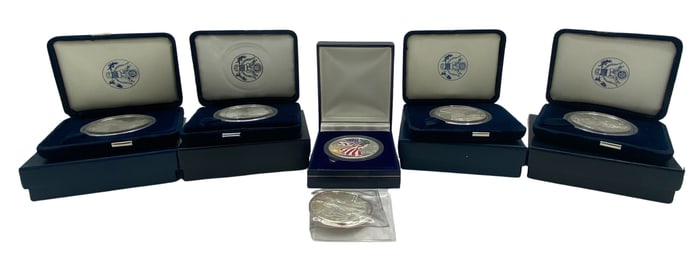 Six American .999 Silver Eagle Bullion Coins