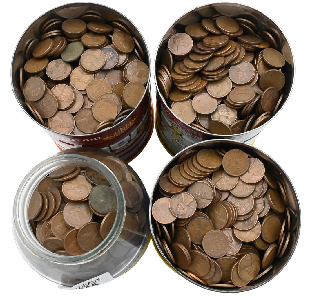 Approx. $48.35 Face Value of Wheat Cents: Approx. $48.35 Face Value of Wheat Cents various dates and states of ware