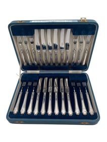 English Sterling Silver Fish Set, Frank Cobb & Co., Sheffield