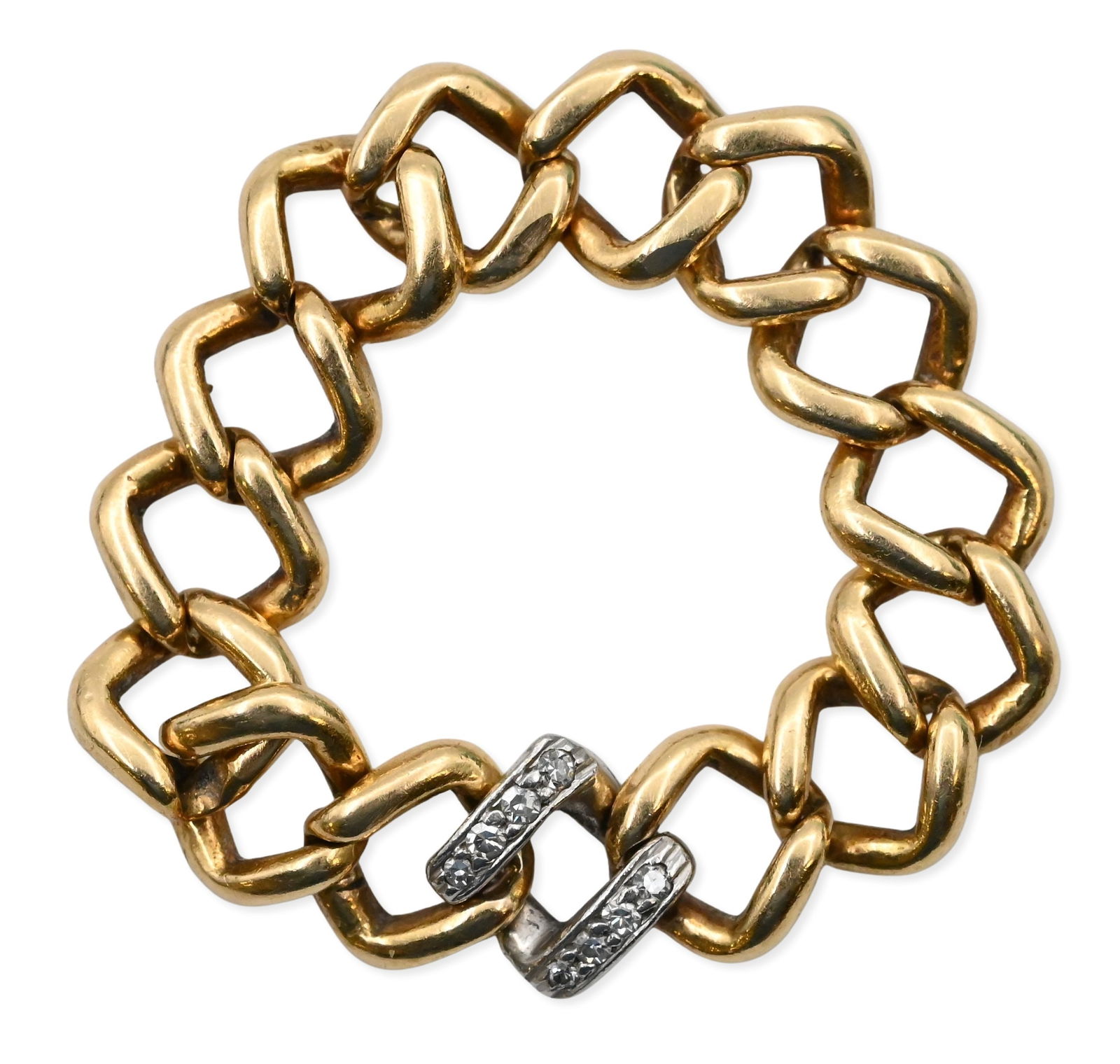 18K Gold and Diamond Chain-Link Ring (1 of 3)