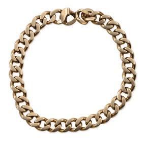 Tiffany & Co. 14K Gold Curb-Link Bracelet