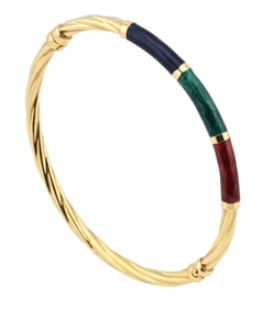 Unoaerre 14K Yellow Gold Bangle Bracelet