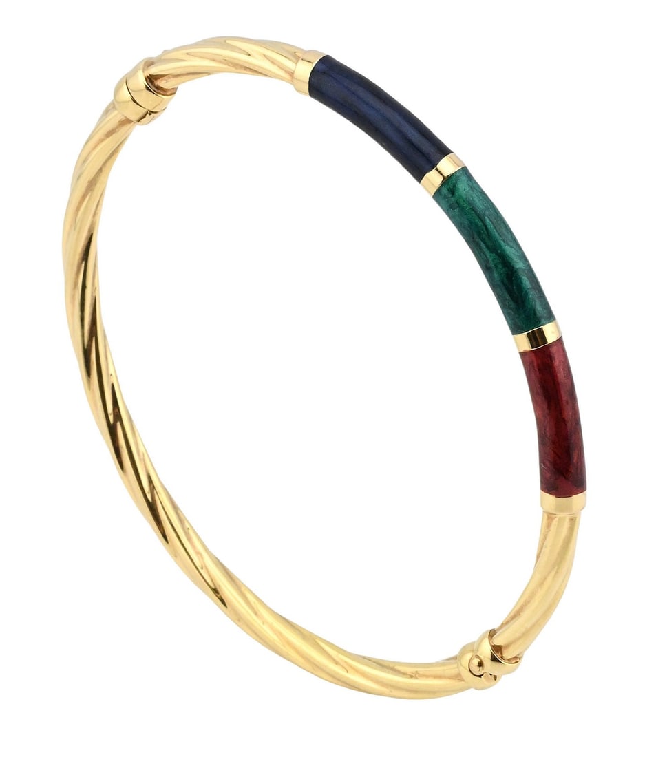 Unoaerre 14K Yellow Gold Bangle Bracelet (1 of 4)