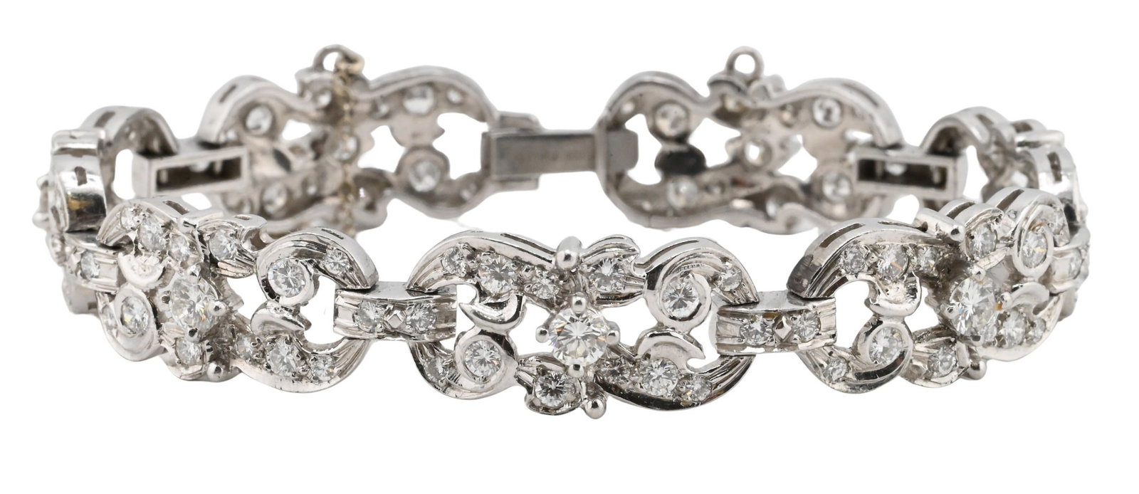 Art Deco Diamond and Platinum Bracelet (1 of 5)