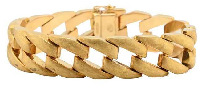 18K Gold Cuban-Link Bracelet