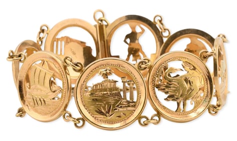 18K Yellow Gold Chain Bracelet