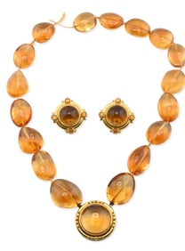 Amber and 18K Gold Suite