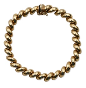 14K Yellow Gold San Marco Link Bracelet