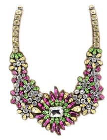 Valentino Garavani Crystal-Set Statement Necklace