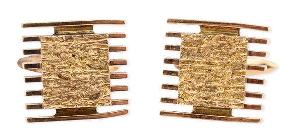 14K Yellow Gold Cufflinks